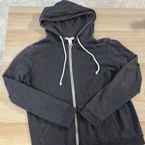 Forever 21 Gray Zip Up Sweater